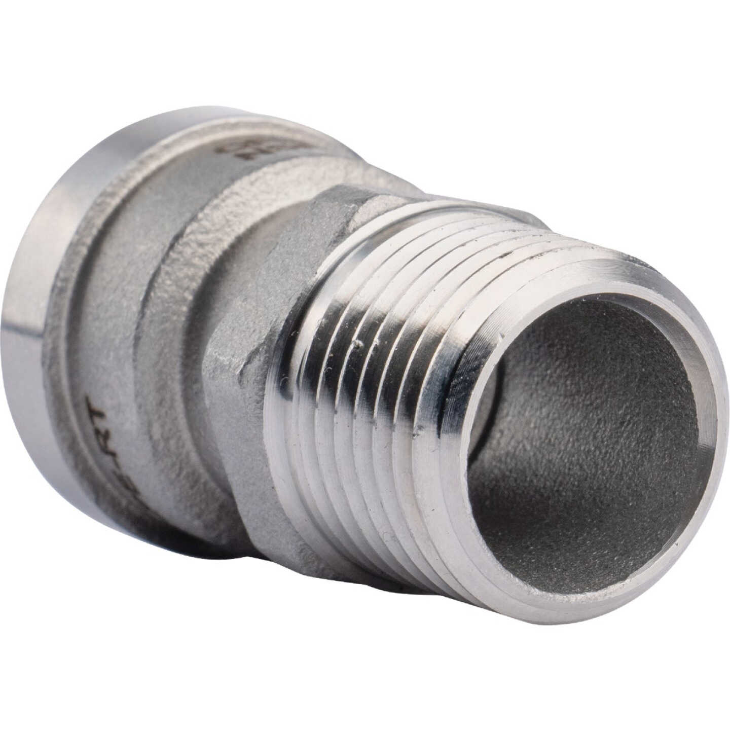 QuickFitting 1/2 In. Push-to-Connect x 1/2 In. MNPT Stainless Steel Straight Male Adapter Image 4
