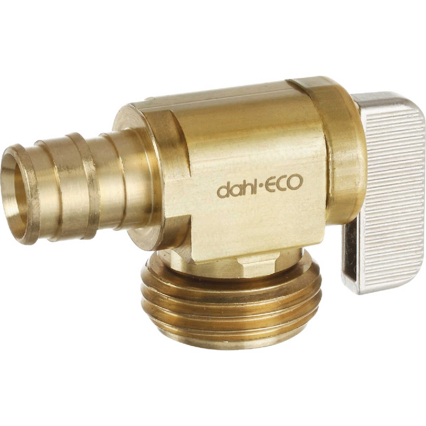 dahl 1/2 In. F1960 Cold Expansion x Male Hose Angle Rough Brass Hose Valve Image 1