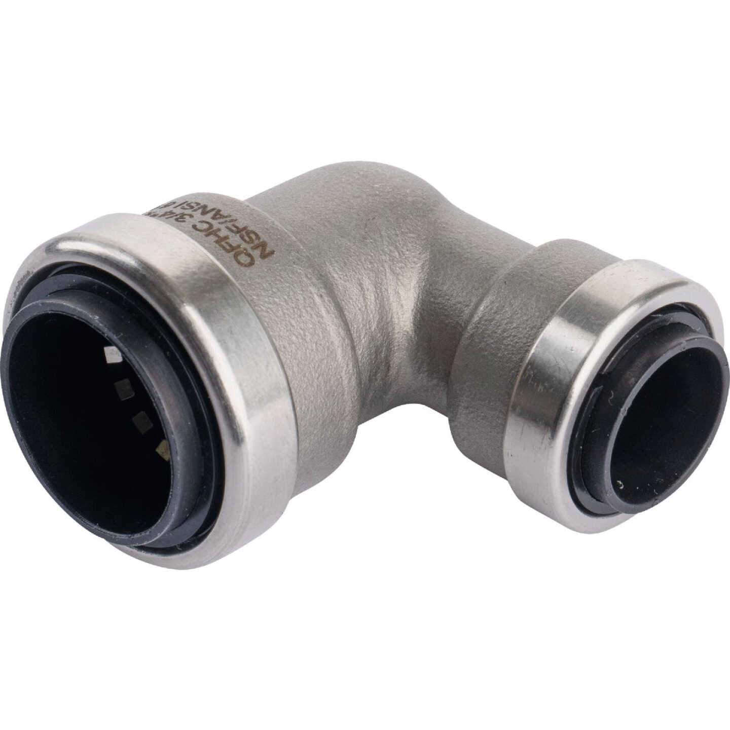 QuickFitting 3/4 In. x 1/2 In. Push-to-Connect Stainless Steel 90-Degree Reducing Elbow Image 5