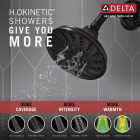 Delta Sandover Monitor 14 Series Matte Black Tub and Shower Faucet Image 3