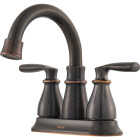 Moen Hilliard 2-Handle Lever Centerset High Arc Bathroom Faucet, Mediterranean Bronze Image 1