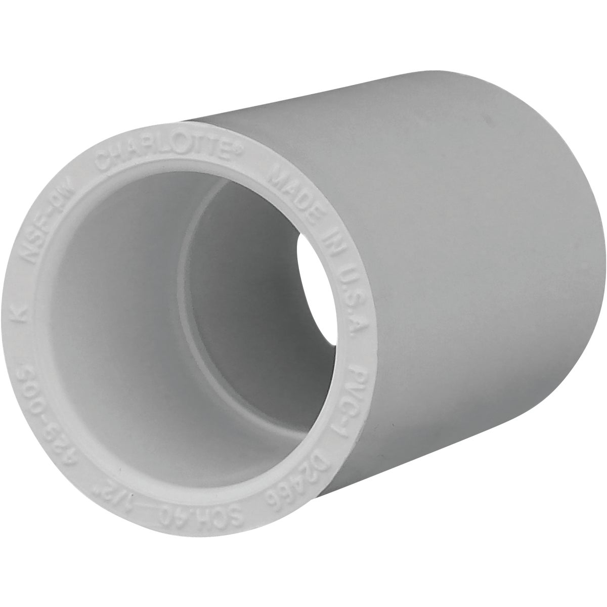 Charlotte Pipe 1/2 In. Sch. 40 PVC Coupling (10-Pack) Image 1