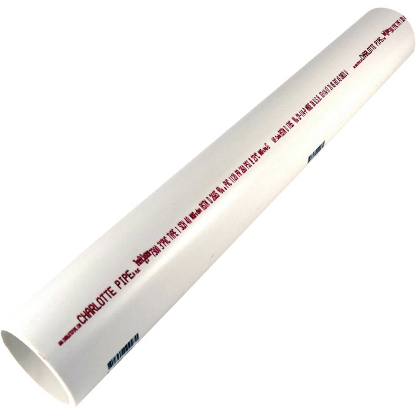 Charlotte Pipe 3 In. x 2 Ft. Schedule 40 PVC DWV Pipe Image 1