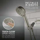 Delta ProClean 6-Spray 1.75 GPM Hand Shower, Spotshield Brushed Nickel Image 3