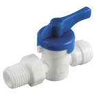 Anderson Metals 1/4 In. x 1/4 In. MIP Plastic Push-In Ball Valve Image 1