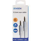 Jensen 6 Ft. White Audio Extension Audio Cable Image 1