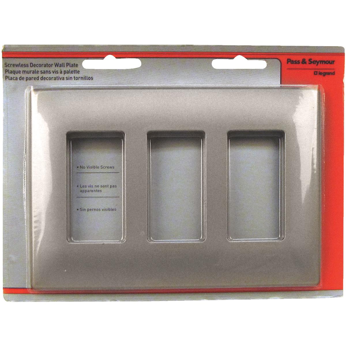 3G SCREWLESS WALL PLATE
