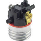 Leviton Push-Through Medium Base Black Interior Lamp Socket Image 1