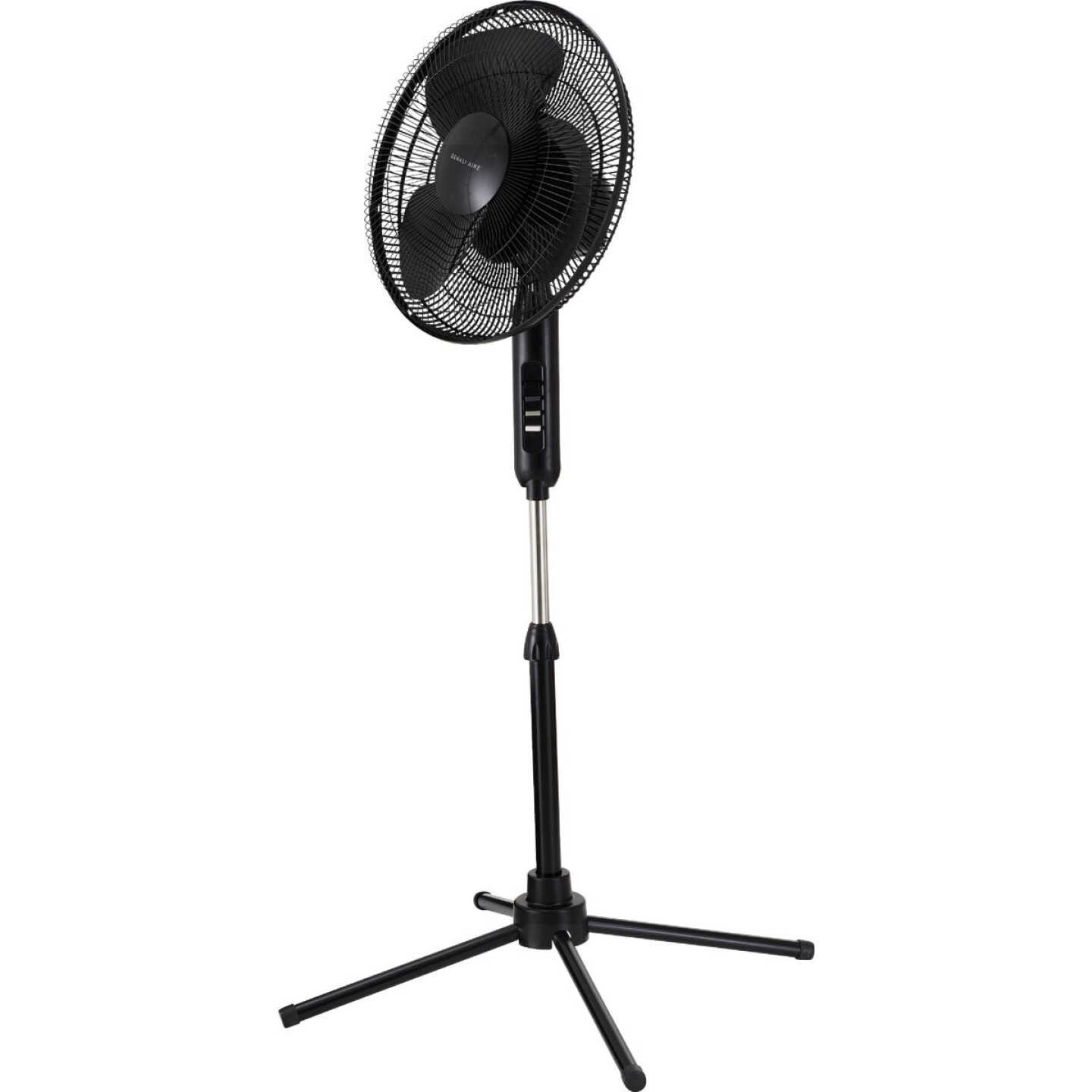 Denali Aire 16 In. 3-Speed Black Oscillating Pedestal Fan Image 3