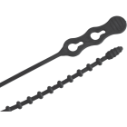 Gardner Bender Beadle Wrap 12 In. x 1/4 In. Black Flexible Plastic Cable Tie (15-Pack) Image 3