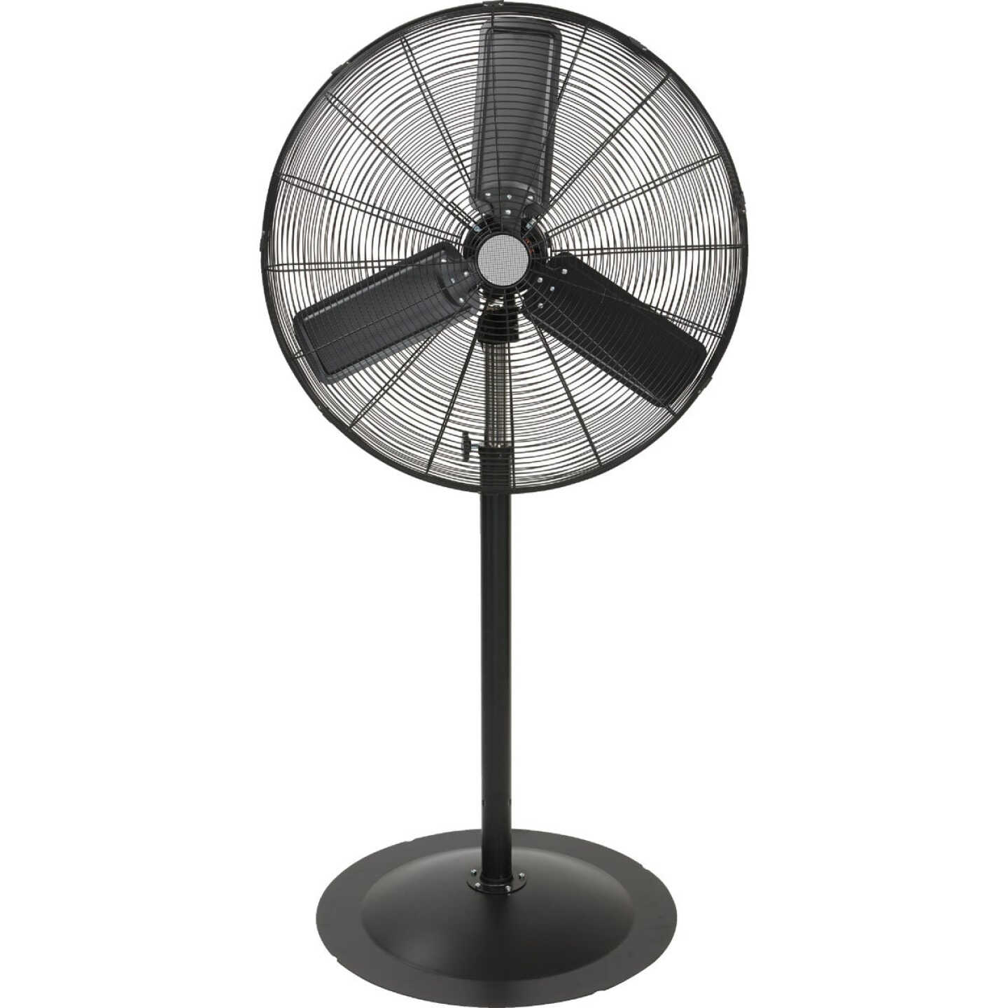 Denali Aire 30 In. 3-Speed 76 In. H. Black Oscillating Pedestal Fan Image 1