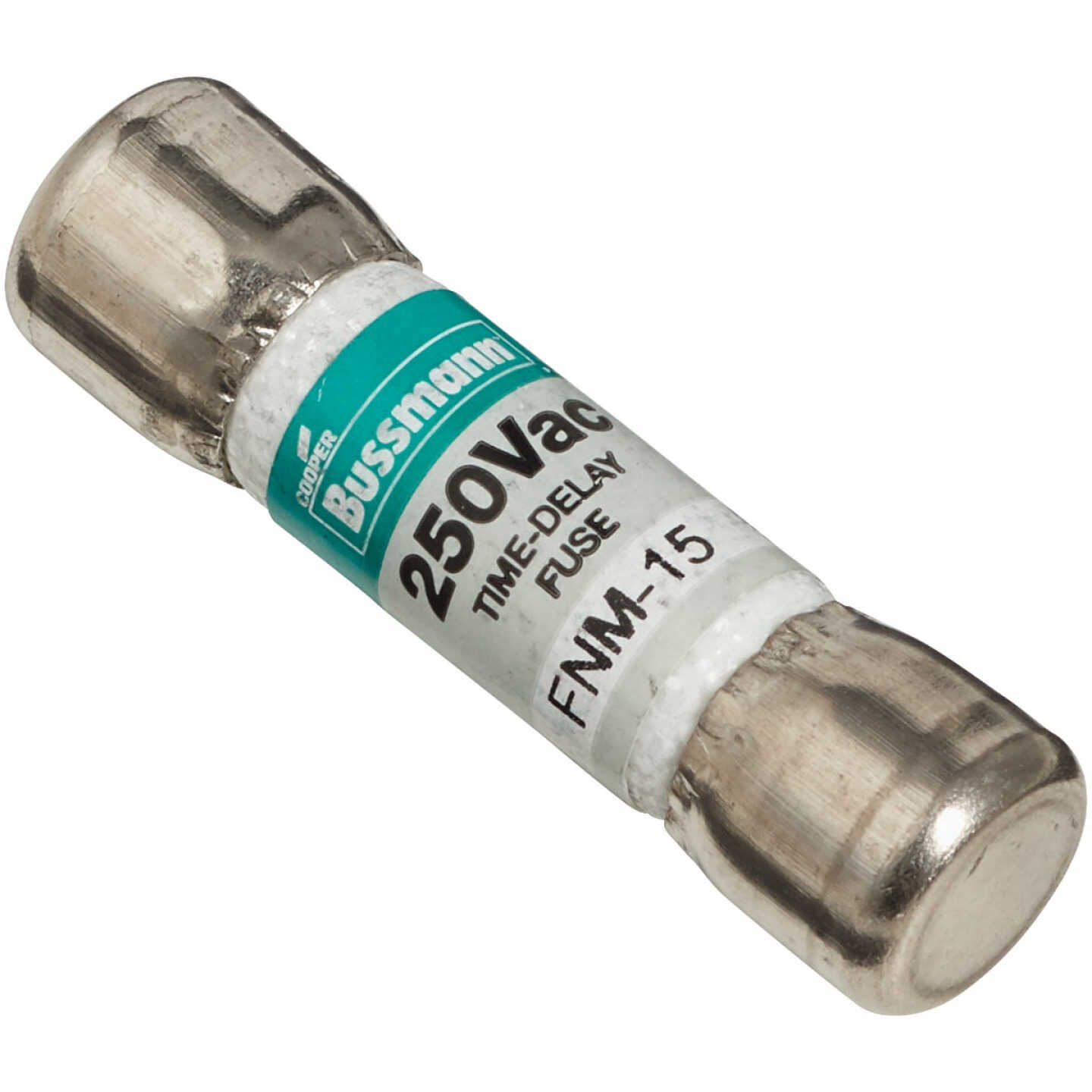 Bussmann 15A Fusetron FNM Cartridge General Purpose Time Delay Cartridge Fuse (2-Pack) Image 3