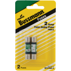 Bussmann 2A Fusetron FNM Cartridge General Purpose Time Delay Cartridge Fuse (2-Pack) Image 1