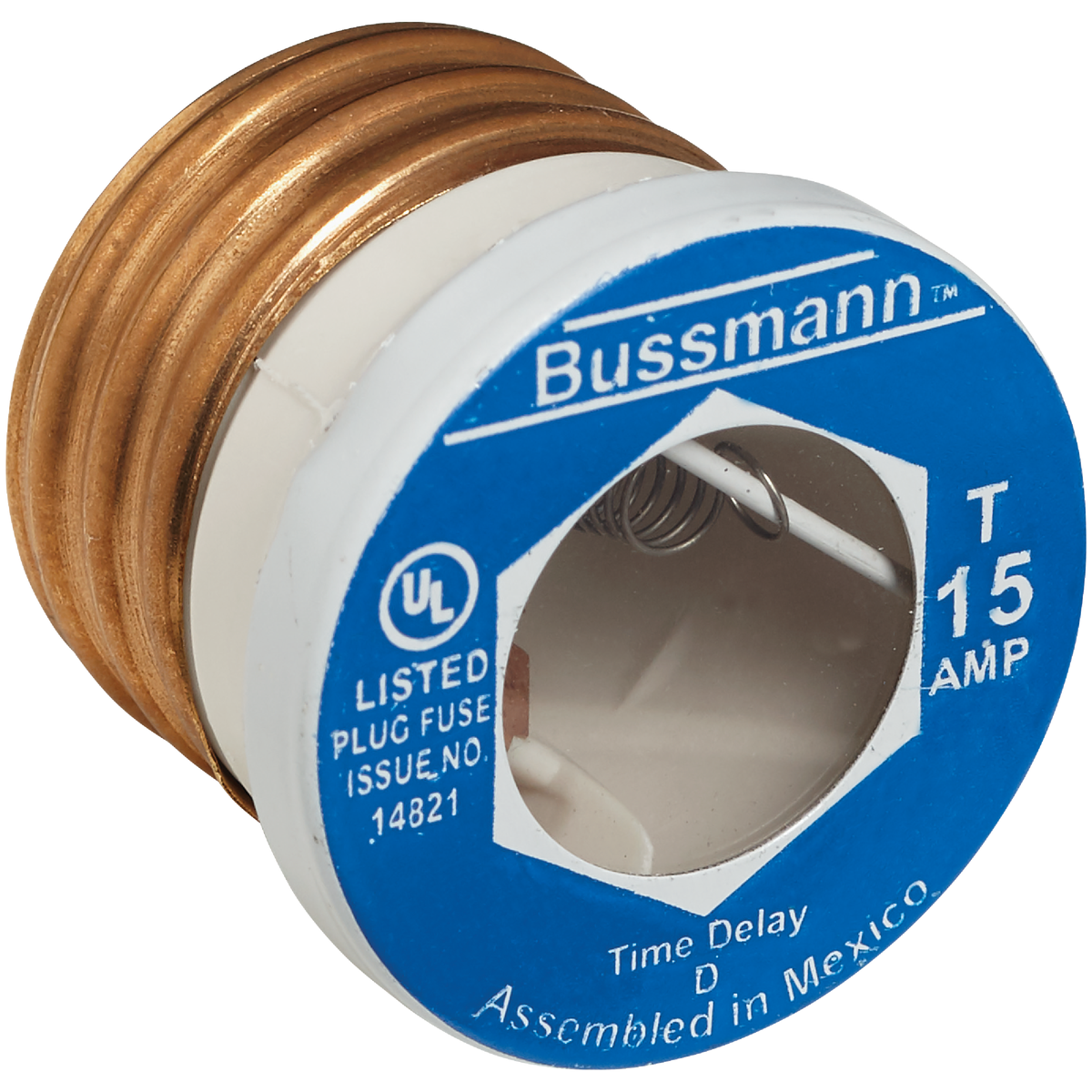 Bussmann 15A T Time-Delay Plug Fuse (2-Pack) Image 3
