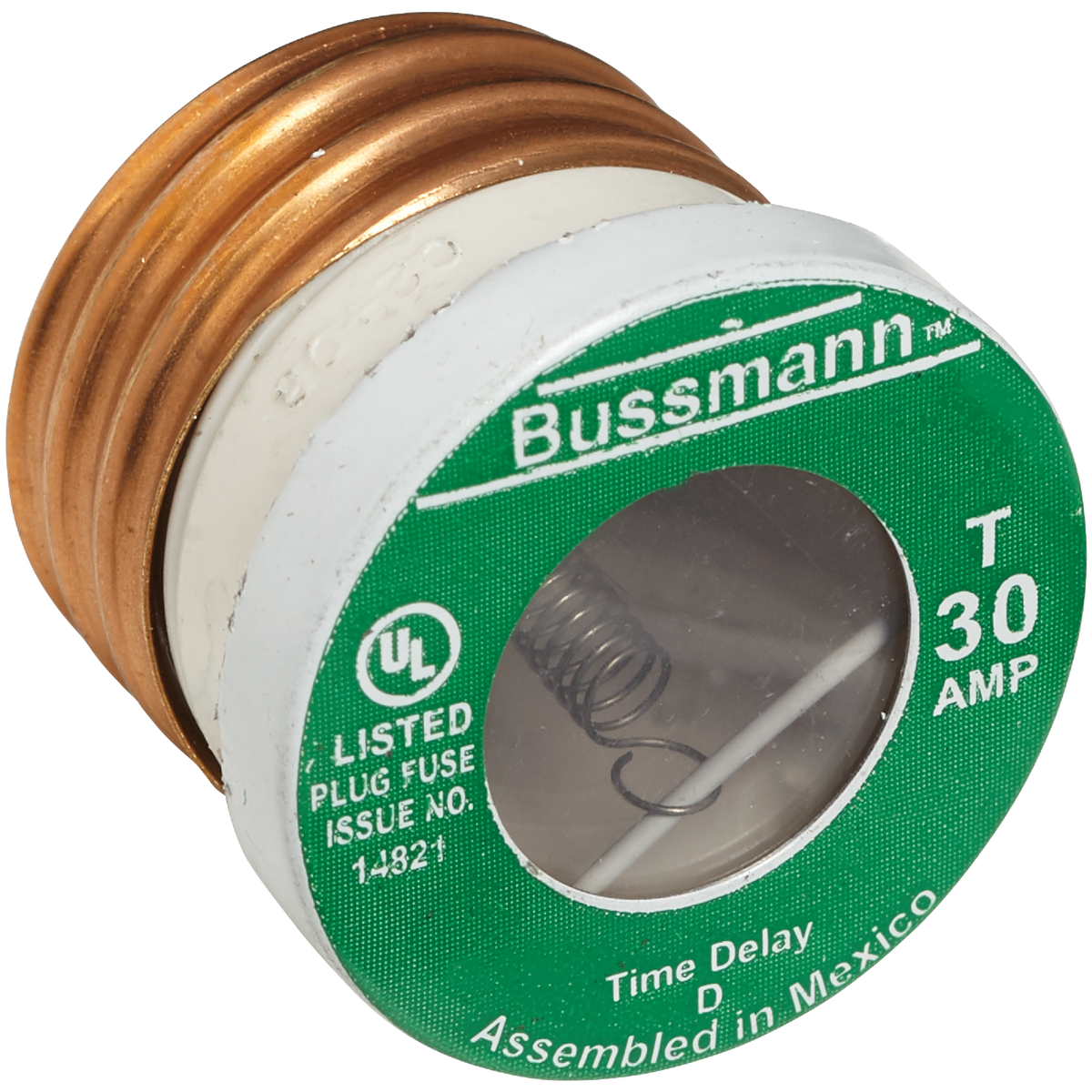 Bussmann 30A T Time-Delay Plug Fuse (2-Pack) Image 3