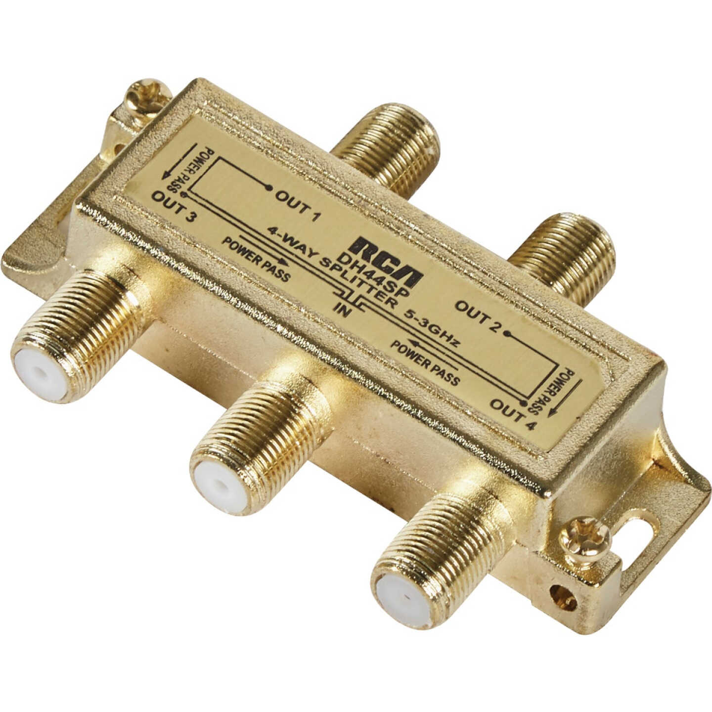 RCA Digital Plus 4-Way Coaxial Splitter Image 1