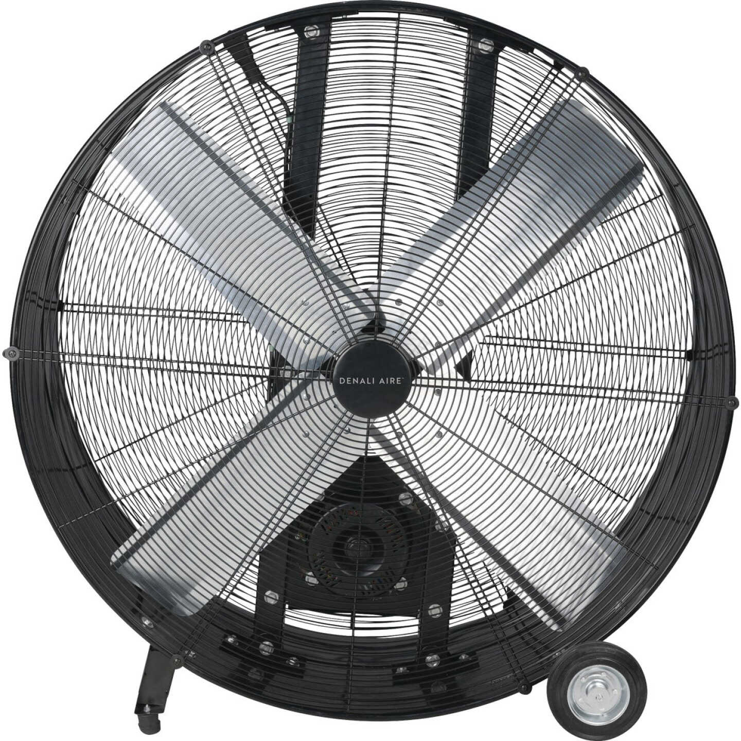 Denali Aire 36 In. 2-Speed High Velocity Black Belt Drive Drum Fan Image 1