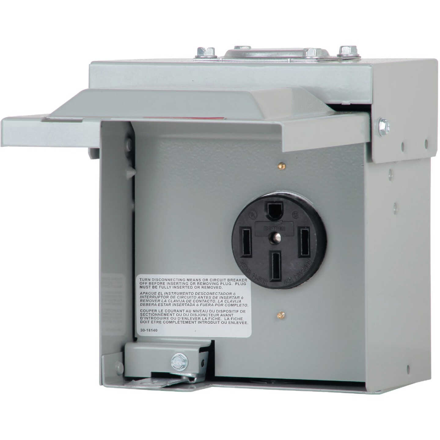 Eaton 50A NEMA 14-50R 125V/250V RV Utility Power Outlet Image 1