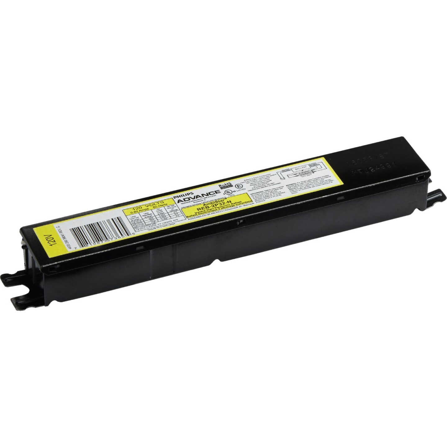 Philips Advance Instant Start 32W 120V 1 or 2 Lamp Electronic Ballast Image 1