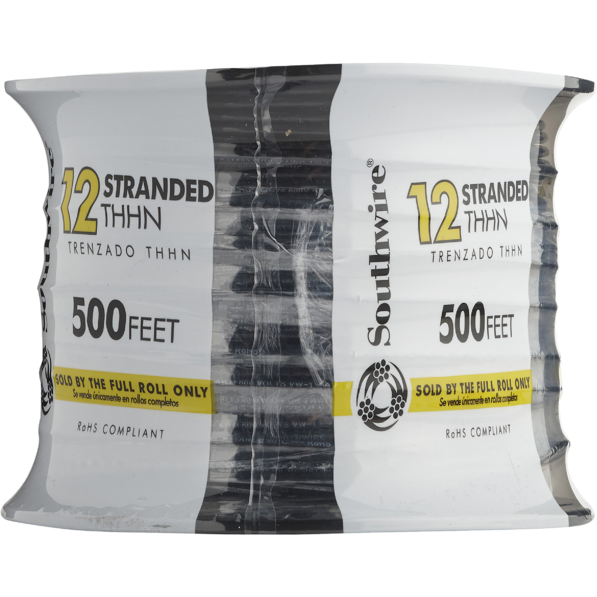 Southwire 500 Ft. 12 AWG Stranded Black THHN Electrical Wire Image 2