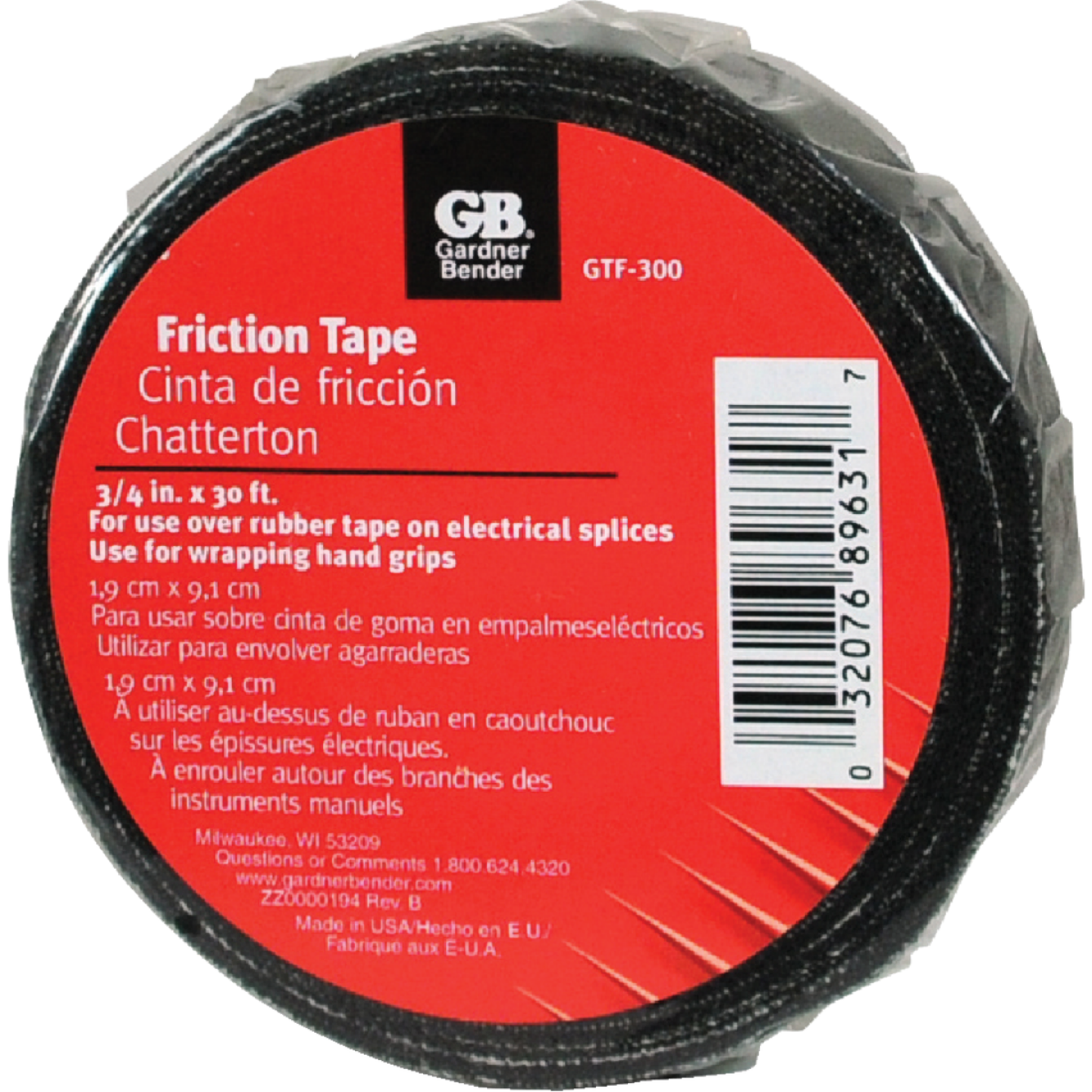 Gardner Bender 3/4 In. x 30 Ft. 15 Mil Friction Tape Image 1