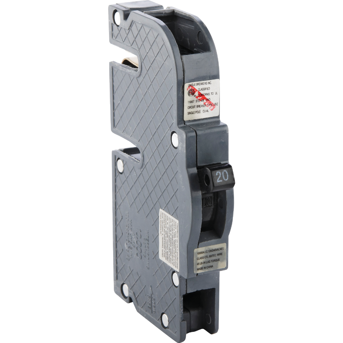 Connecticut Electric 20A Single-Pole Standard Trip Packaged Replacement Circuit Breaker For Zinsco Image 1