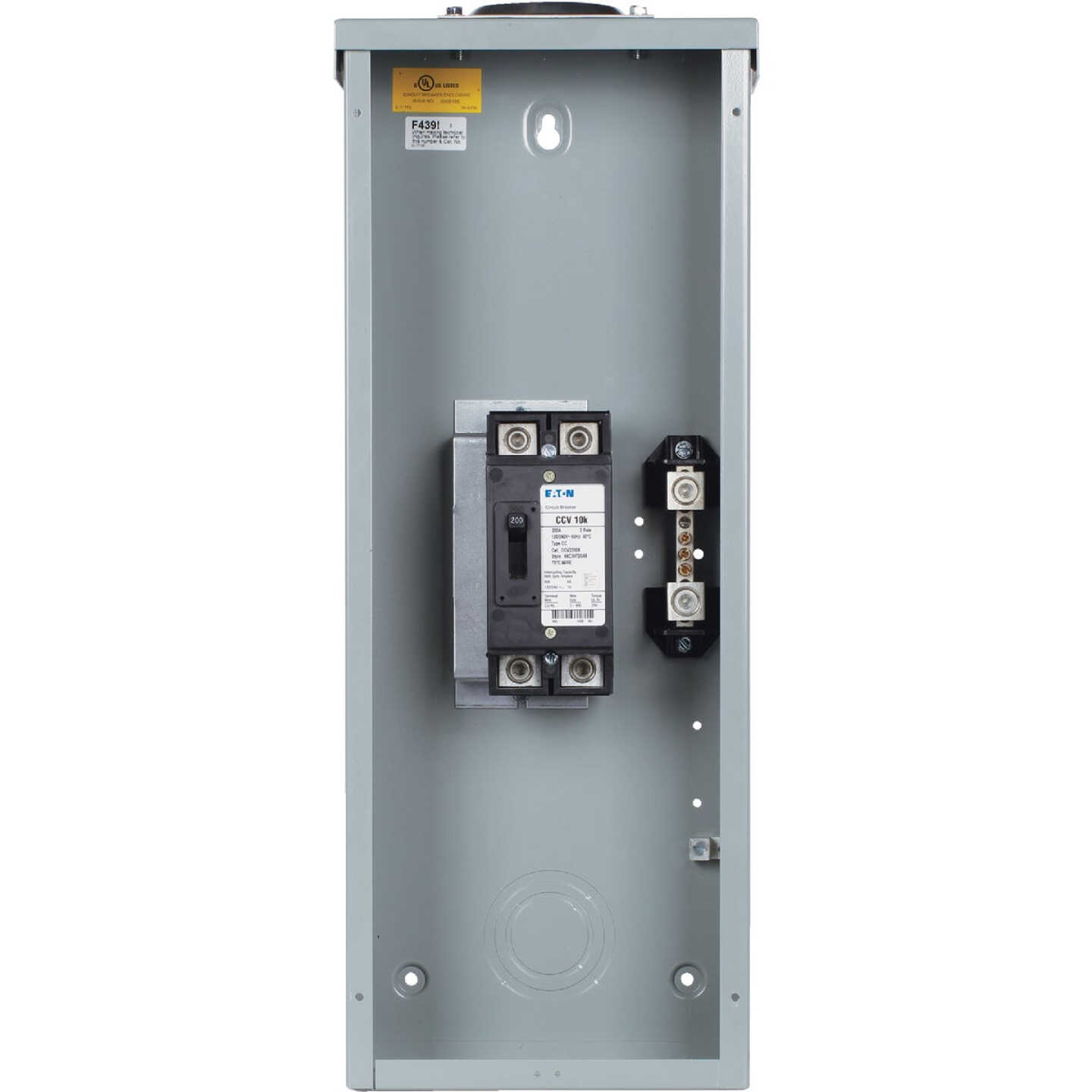 Eaton ECC 200A 2-Space Outdoor Raintight Enclosure Image 1
