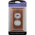 Amerelle 1-Gang Stamped Steel Outlet Wall Plate, Antique Copper Image 1