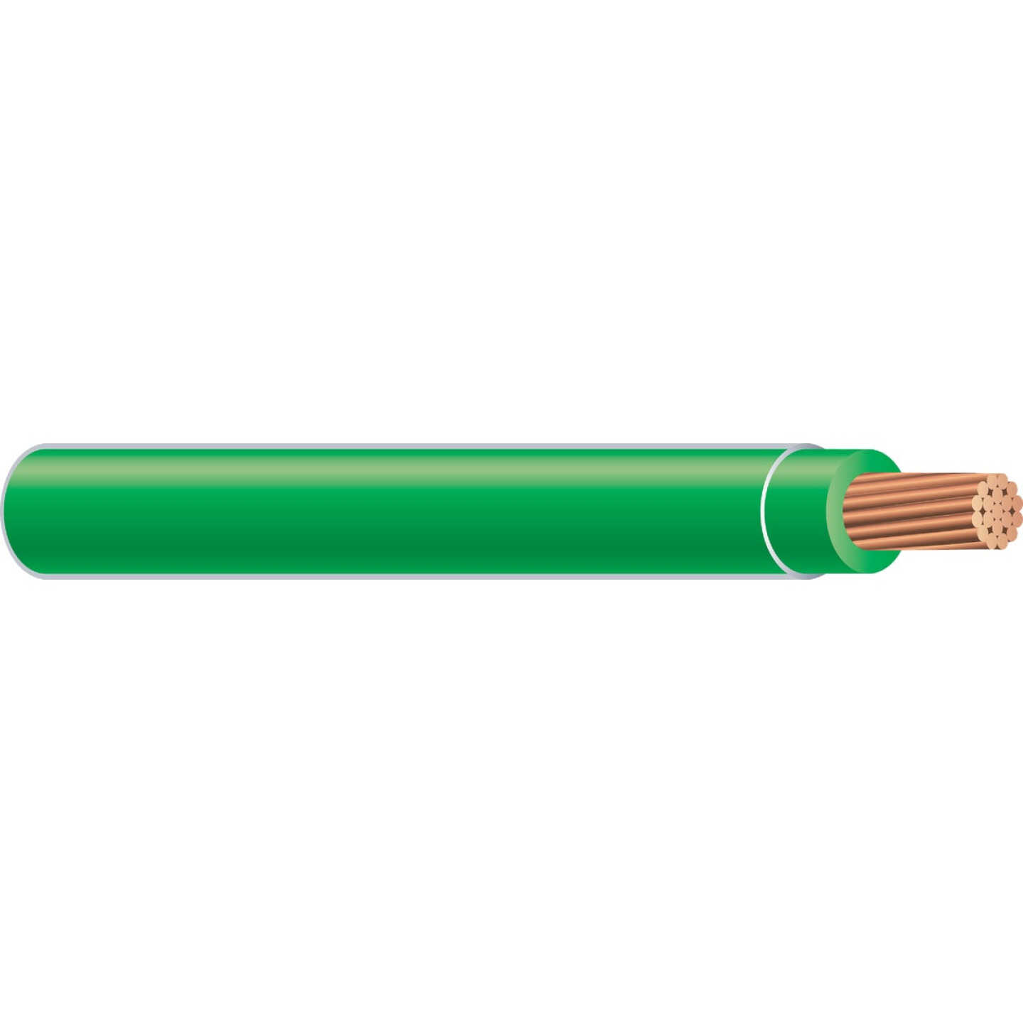Southwire 500 Ft. 6 AWG Stranded Green THHN Electrical Wire Image 1