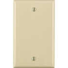 Leviton 1-Gang Standard Nylon Blank Wall Plate, Light Almond Image 1