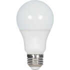 Satco 60W Equivalent Warm White A19 Medium LED Light Bulb (4-Pack) Image 1