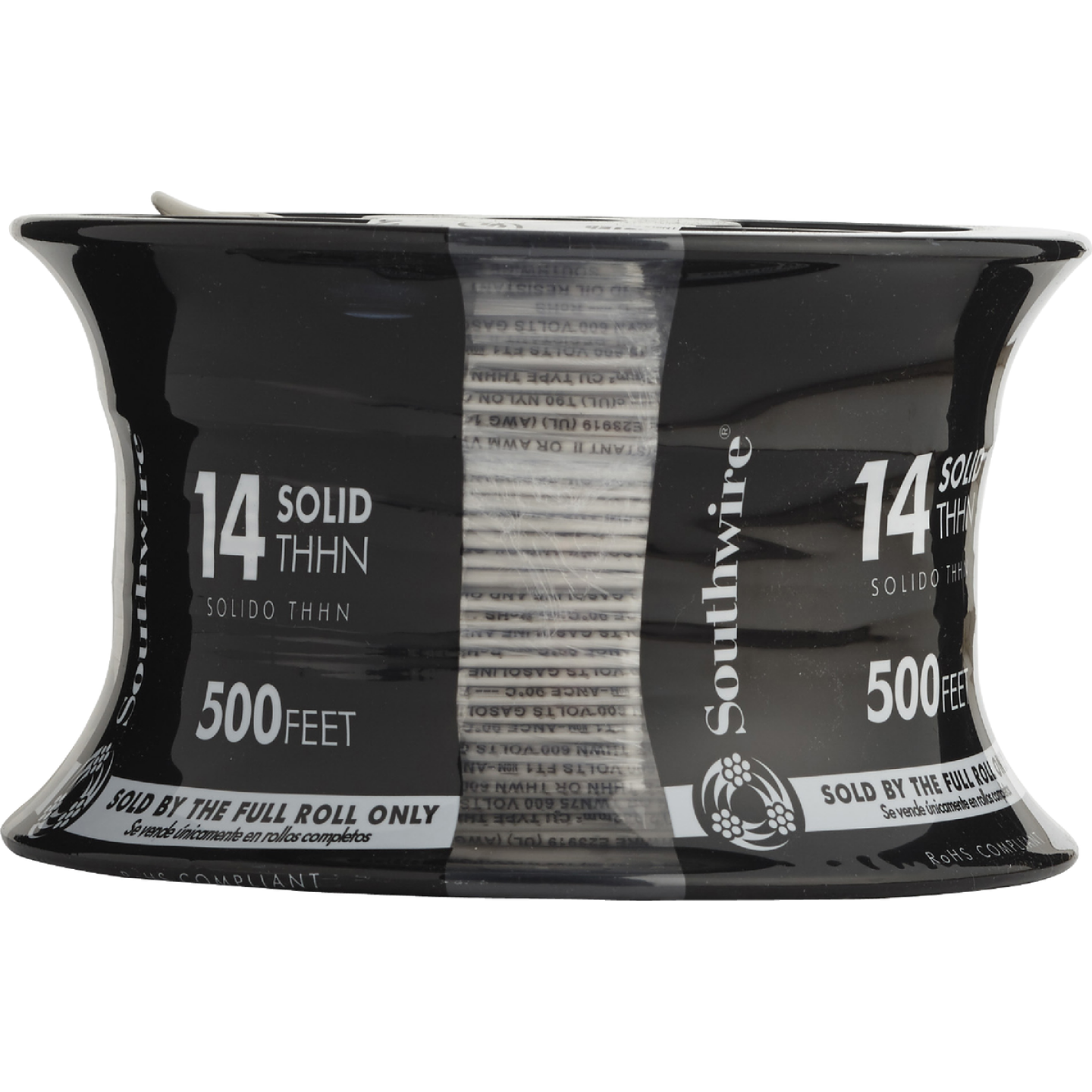 Southwire 500 Ft. 14 AWG Solid White THHN Electrical Wire Image 2