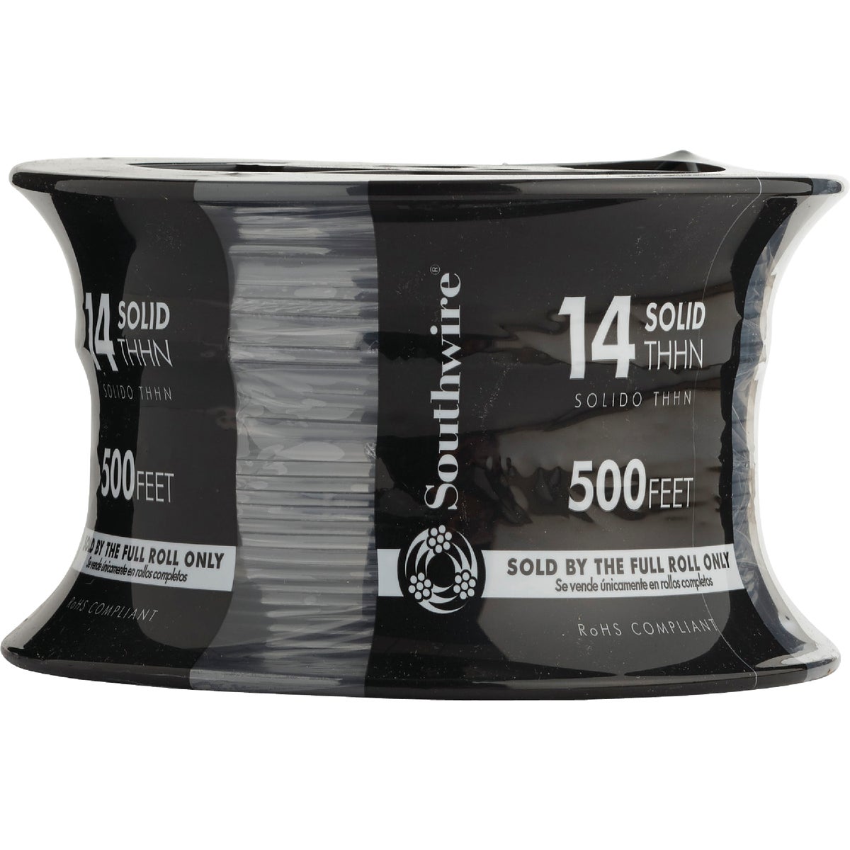 Southwire 500 Ft. 14 AWG Solid Black THHN Electrical Wire Image 2