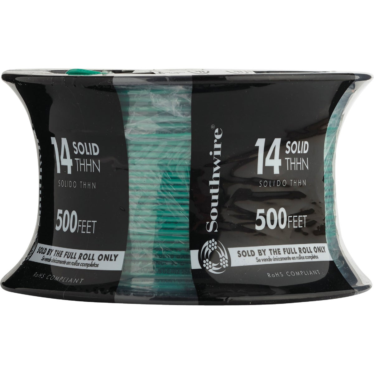 Southwire 500 Ft. 14 AWG Solid Green THHN Electrical Wire Image 2