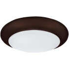 Canarm 6 In. Oil Rubbed Bronze LED Disc Flush Mount Light Fixture Image 1
