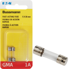 Bussmann 1A GMA Glass Tube Electronic Fuse (2-Pack) Image 1