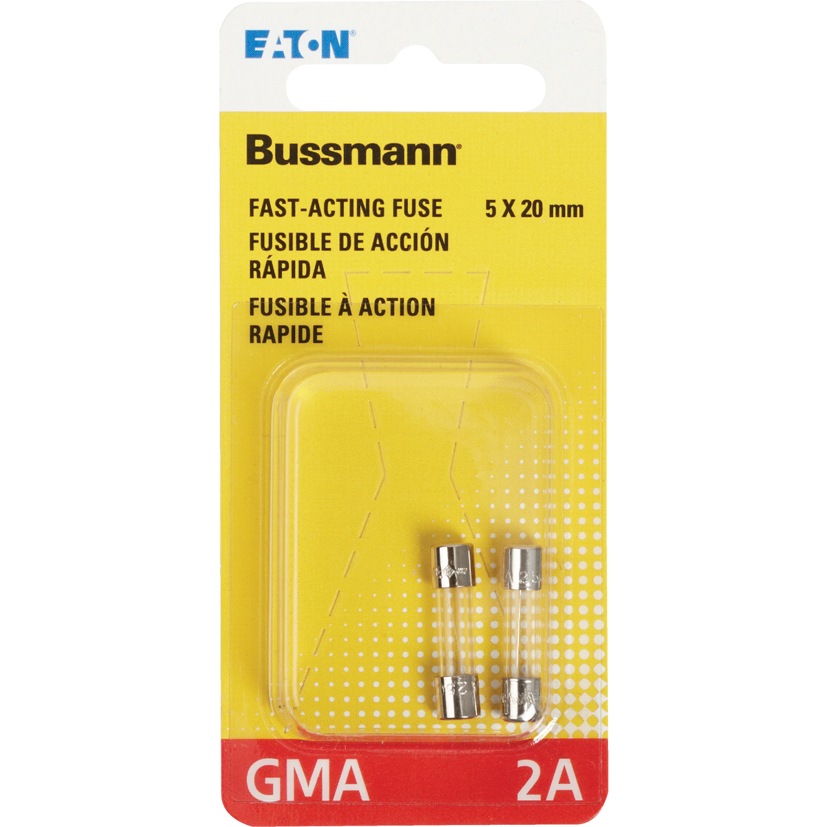 Bussmann 2A GMA Glass Tube Electronic Fuse (2-Pack) Image 2