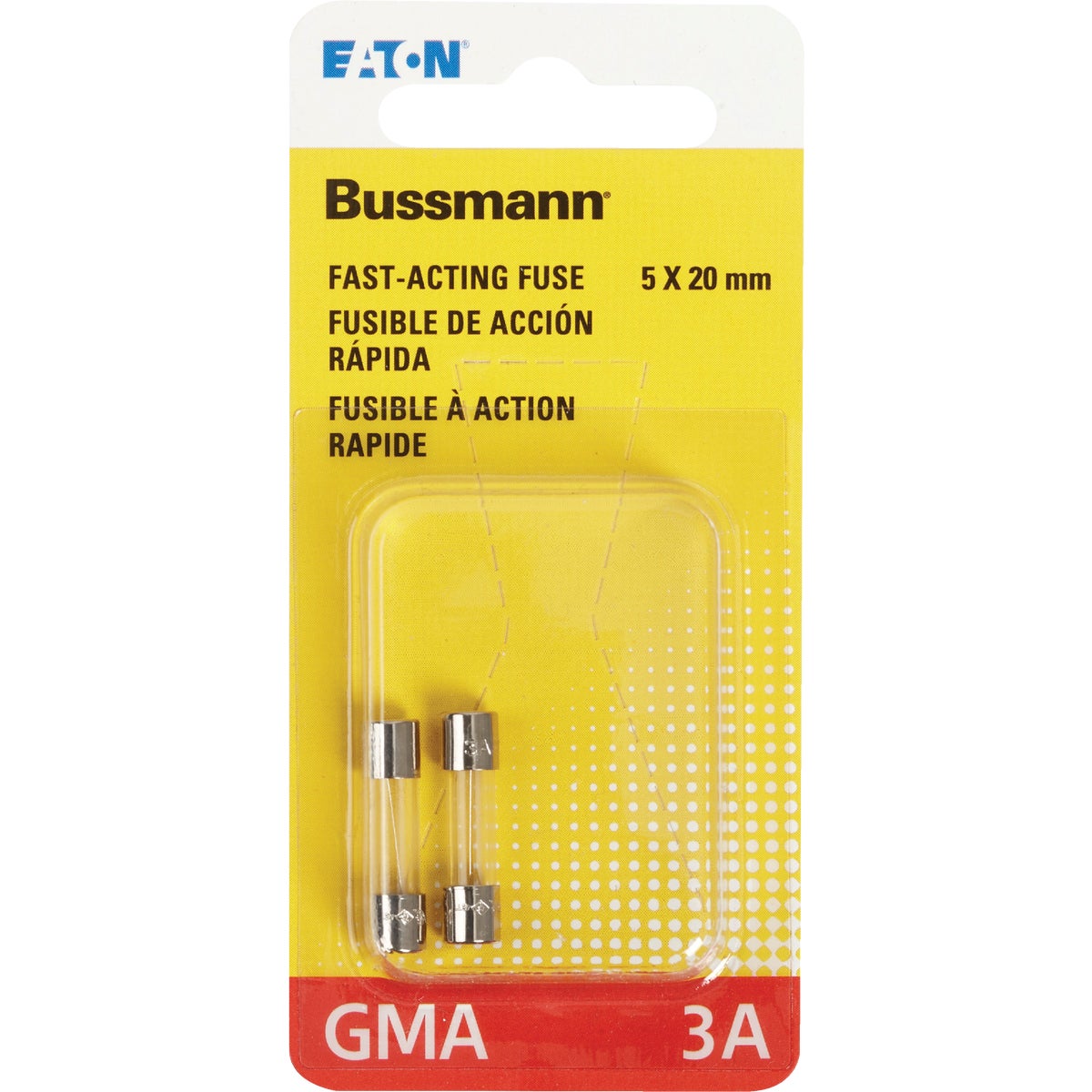 Bussmann 3A GMA Glass Tube Electronic Fuse (2-Pack) Image 2