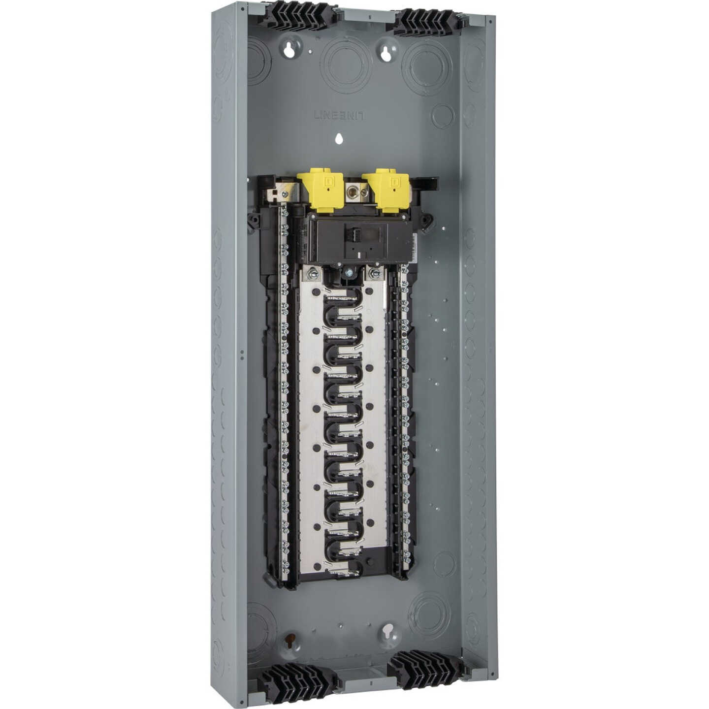Square D Homeline Qwik-Grip 200A 80-Circuit 40-Space Indoor Main Breaker Plug-On Neutral Load Center Image 1