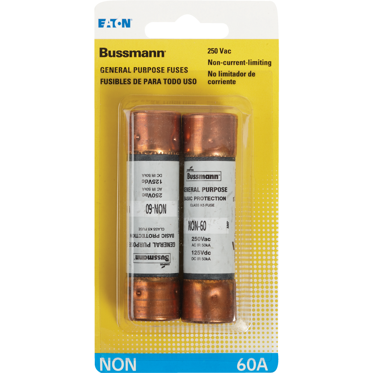 Bussmann 60A NON Cartridge General Purpose Cartridge Fuse (2-Pack) Image 2