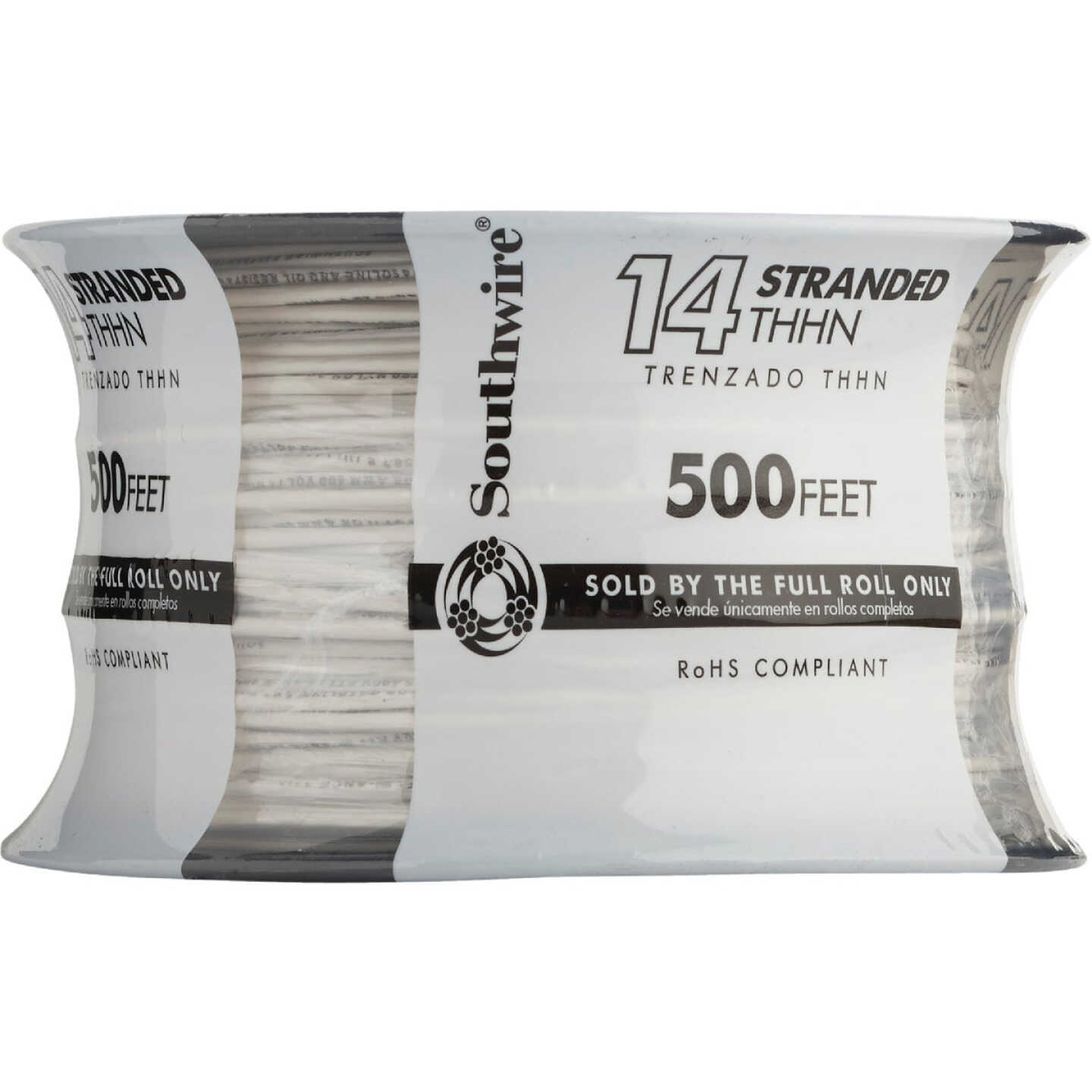 Southwire 500 Ft. 14 AWG Stranded White THHN Electrical Wire Image 2