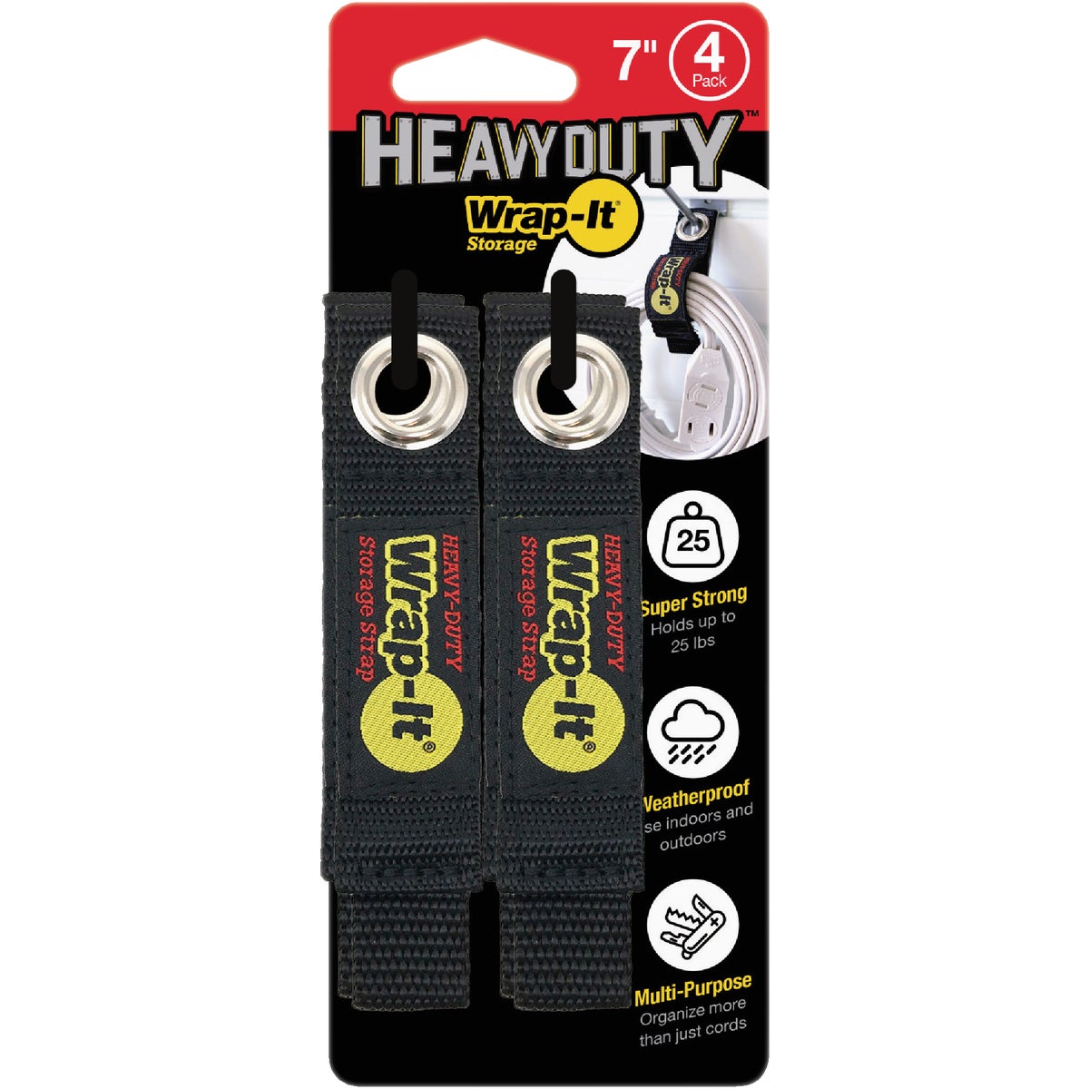 Wrap-It Storage 7 In. x 1 In. Heavy-Duty Straps (4-Pack) Image 7