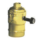 Do it Turn-Knob Medium Base Polished Gilt Lamp Socket Image 1