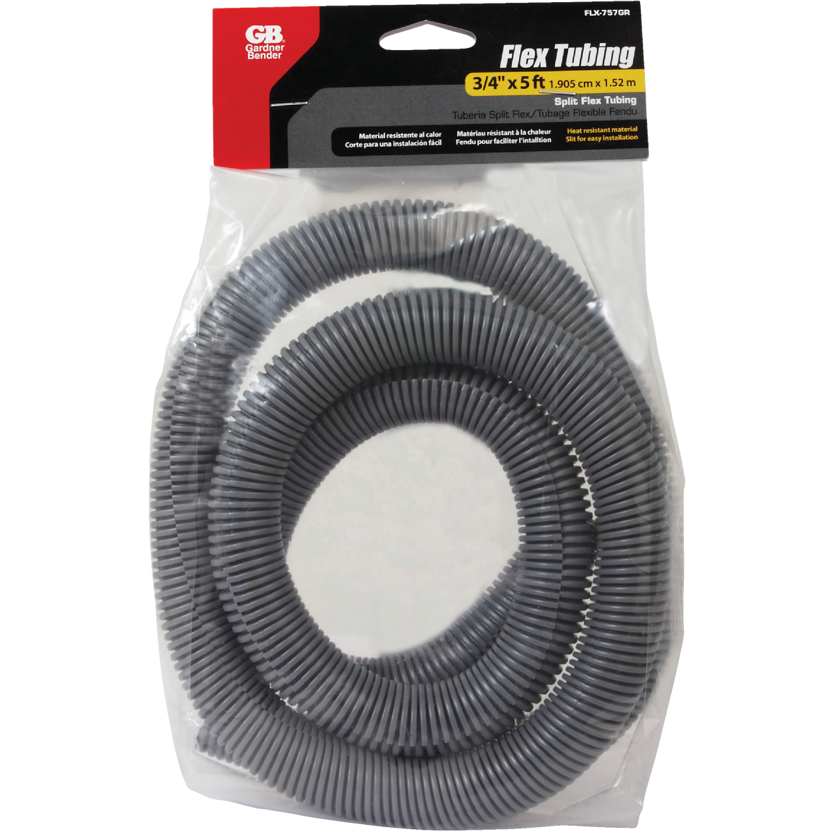 Gardner Bender 3/4 In. Dia. x 5 Ft. L. Polyethylene Gray Split Flex Tubing Image 2