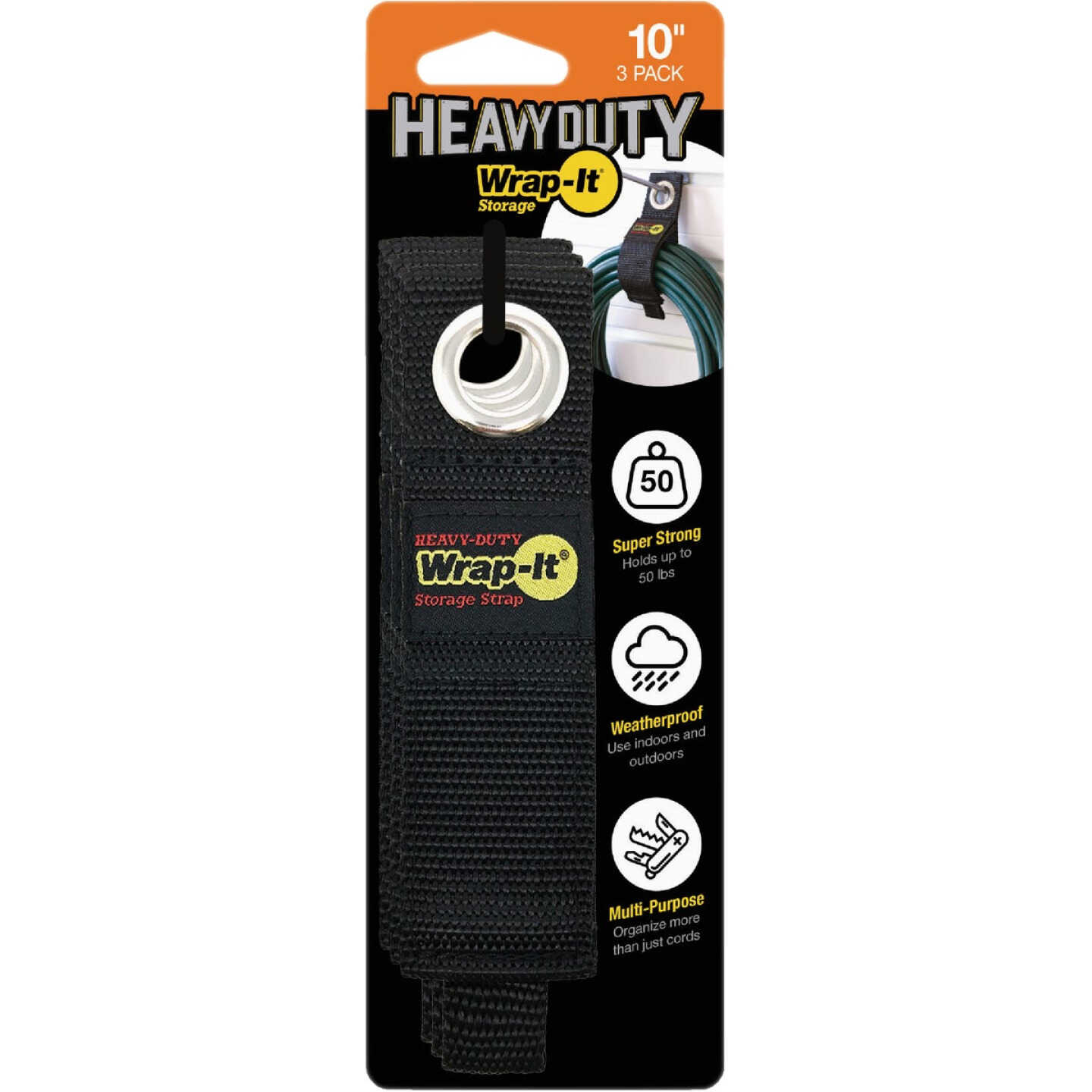 Wrap-It Storage 10 In. x 2 In. Heavy-Duty Straps (3-Pack) Image 7