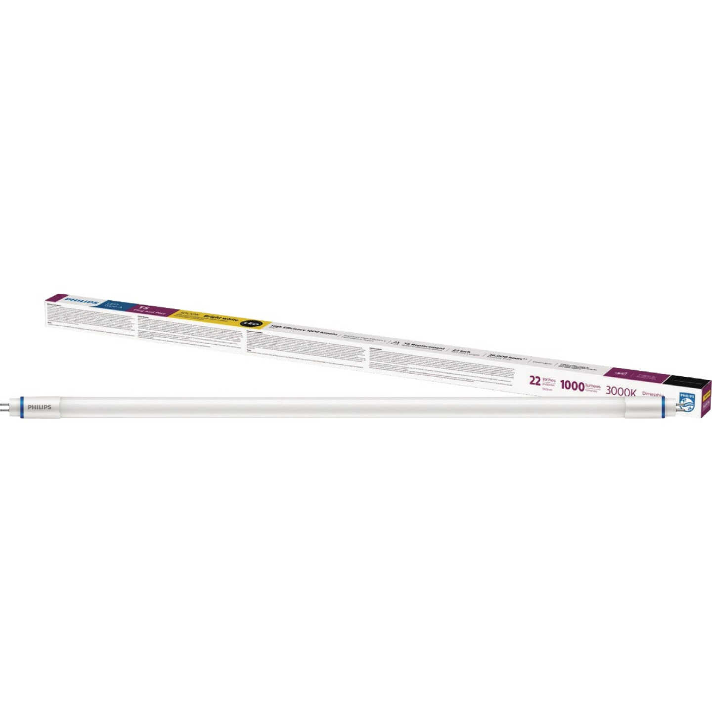 Philips MainsFit 14W Equivalent 22 In. Bright White T5 G5 LED Tube Light Bulb Image 1