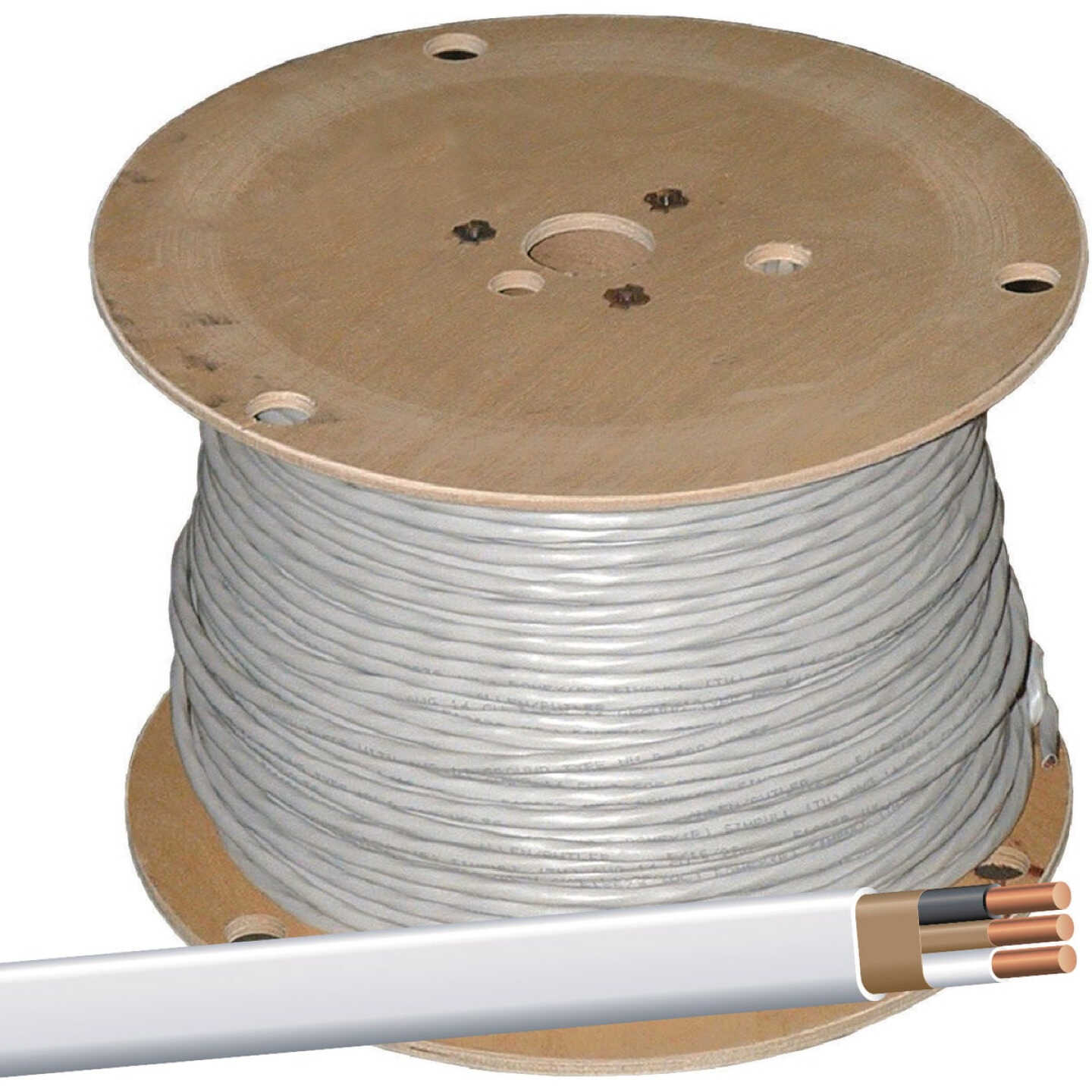 Romex 1000 Ft. 14/2 Solid White NMW/G Electrical Wire Image 1