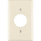 Leviton 1-Gang Smooth Plastic Single Outlet Wall Plate, Light Almond Image 1