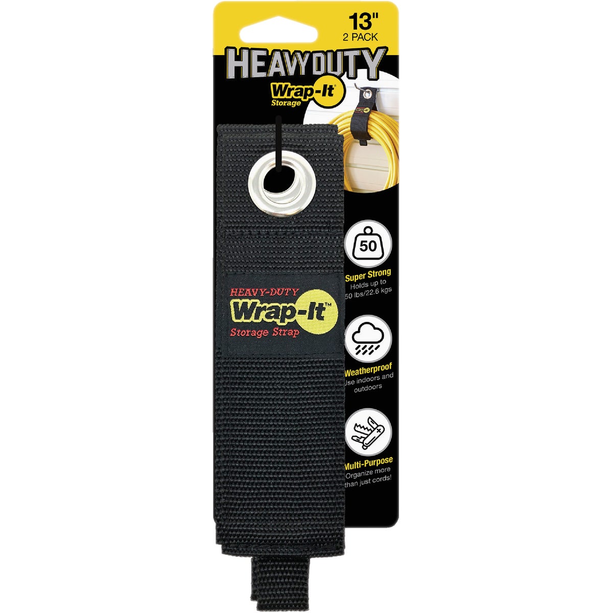Wrap-It Storage 13 In. x 2 In. Heavy-Duty Straps (2-Pack) Image 6