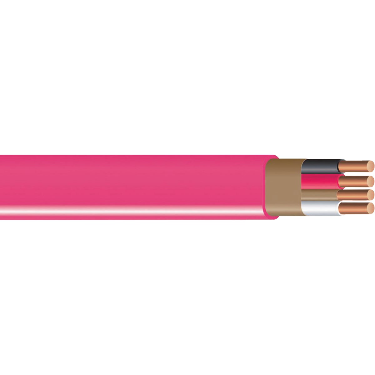 Romex 100 Ft. 10/3 Solid Pink NMW/G Electrical Wire
